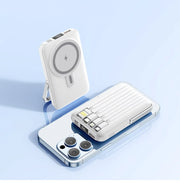 20000Mah Magsafe Power Bank Magnetic Wireless Powerbank with Cable Stand for Iphone 16 Xiaomi Samsung Portable Induction Charger